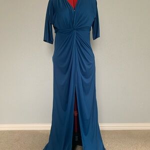 Elegant Blue Women's Dress